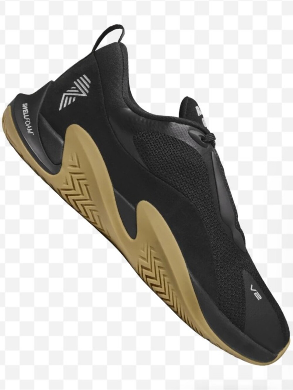 RAD ONE V2 Black Gum Gym Shoe Size 12